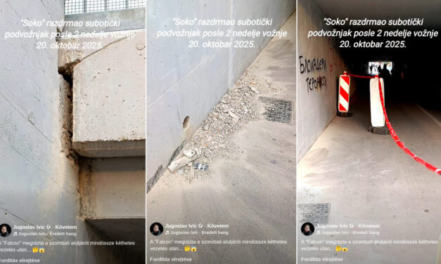 Még csak két hete jár Belgrádból a Sólyom, a szabadkai aluljáró pedig így néz ki (Videó)