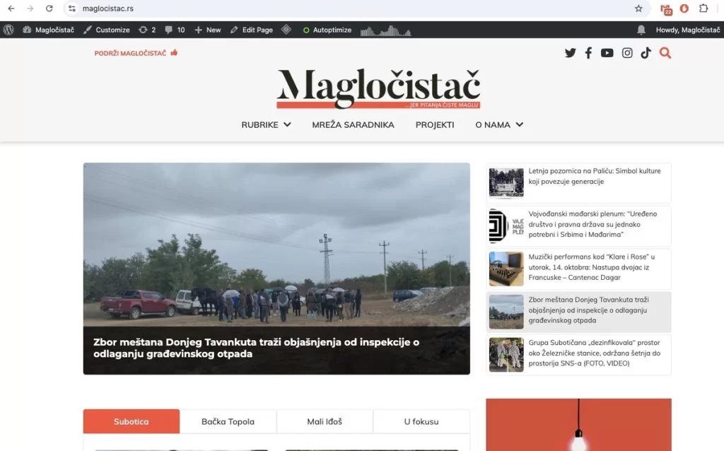 Egyre nyíltabban fenyegetik a Magločistač szerkesztőségét