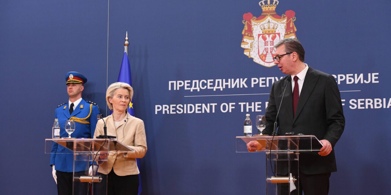 Ezt mondta Ursula von der Leyen a Vučićtyal való találkozó után
