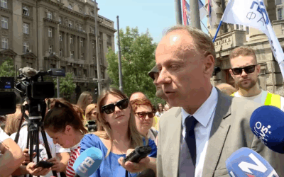 Đokić: A diáklista támogatottsága egyre nagyobb, mert egyre nő az elégedetlenség a hatalommal szemben