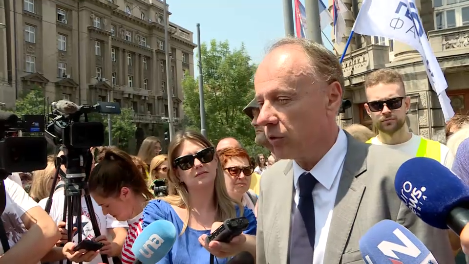 Đokić: A diáklista támogatottsága egyre nagyobb, mert egyre nő az elégedetlenség a hatalommal szemben