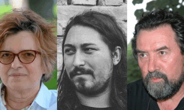 Toldi Éva, Sárkány Balázs és Siflis Zoltán a Forum Könyvkiadó Intézet díjazottai