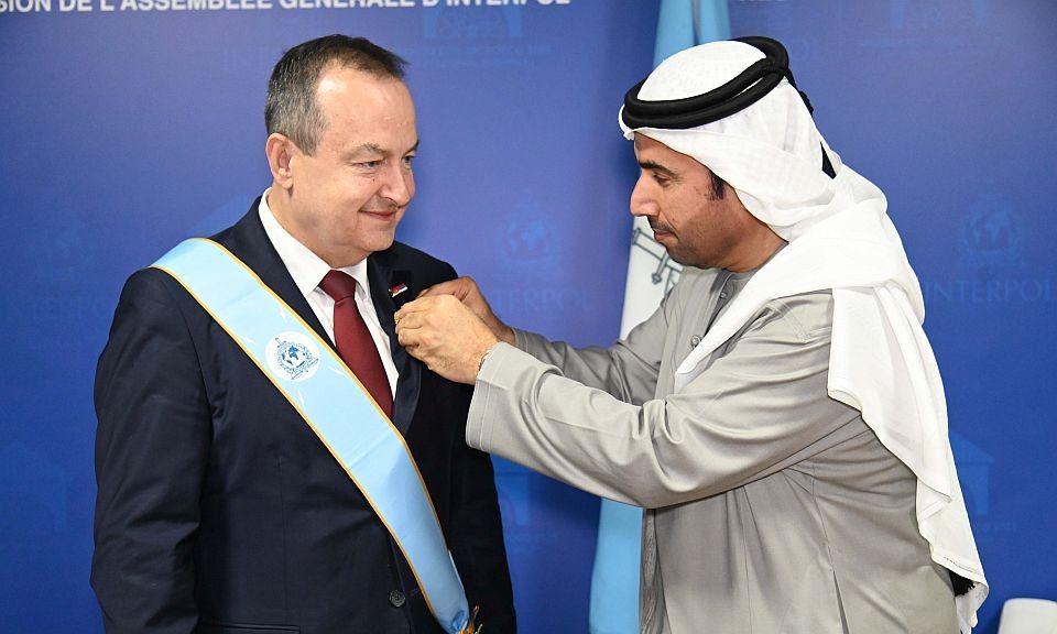 Az Interpol kitüntette Dačićot