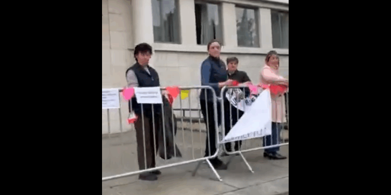 A tartományi kormányban dolgozó nők letépkedték a Jaćimovićot támogató üzeneteket (Videó)