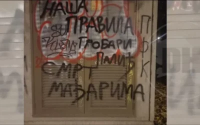 A rendőrség azonosította a palicsi gyűlöletkeltő graffiti „alkotóját”