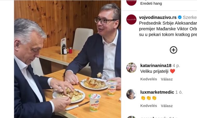 Vučić és Orbán átvette a Pásztor István-díjat, majd beugrottak egy burekra (Videóval)