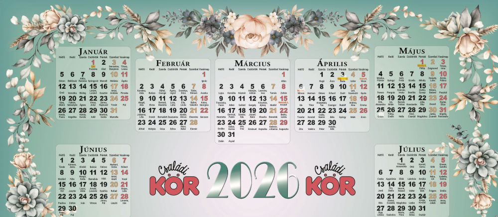 Csütörtökön jelenik meg a falinaptárt tartalmazó karácsonyi Családi Kör