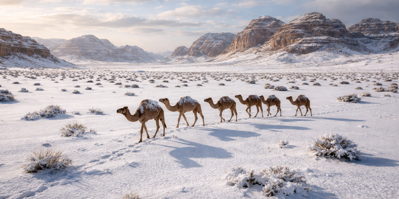 Havazott a szaúdi sivatagban (videóval)