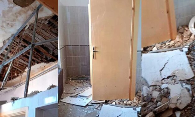 Omladozik a nagybecskereki középiskola épületének egy része