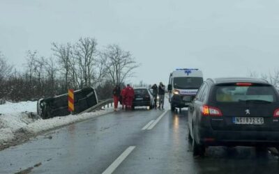 Súlyos baleset történt Óbecse és Temerin között (Fotó)