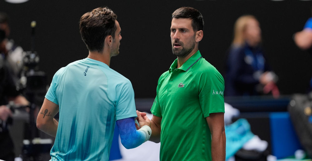 Đoković kétszettes hátrányban volt, amikor ellenfele feladta a mérkőzést