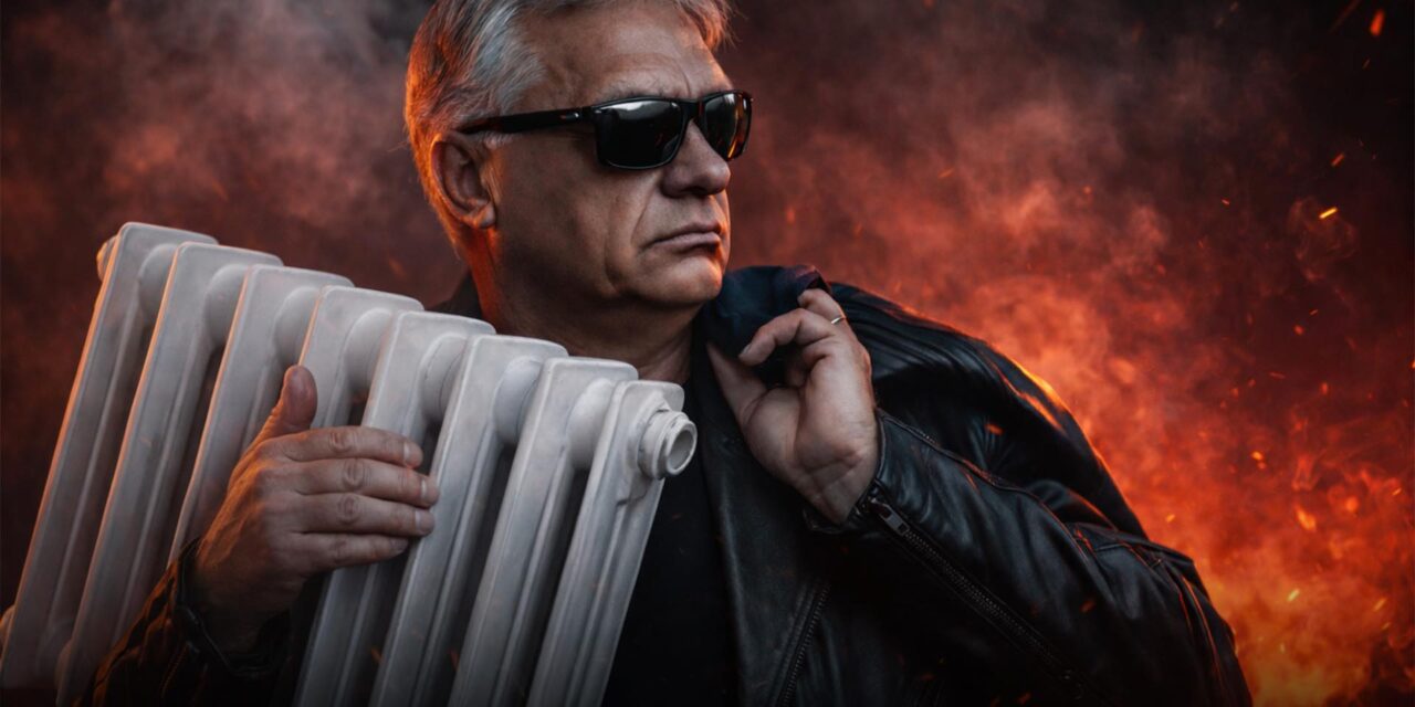 Orbán Terminátorra emlékeztető képpel, radiátorral a kezében jelentette be a rezsistopot