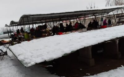 Leszakadt a bácsföldvári piac tetőszerkezetének egy része Állítólag a közelmúltban újították fel