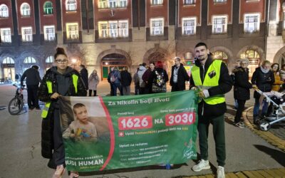 Szabadkára értek a gyerekekért gyalogoló fiatalok