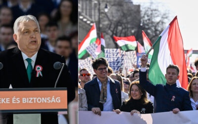 Két(féle) Magyarország március 15-éje Orbán Viktor és Magyar Péter is kampánybeszédet tartott a nemzeti ünnepen