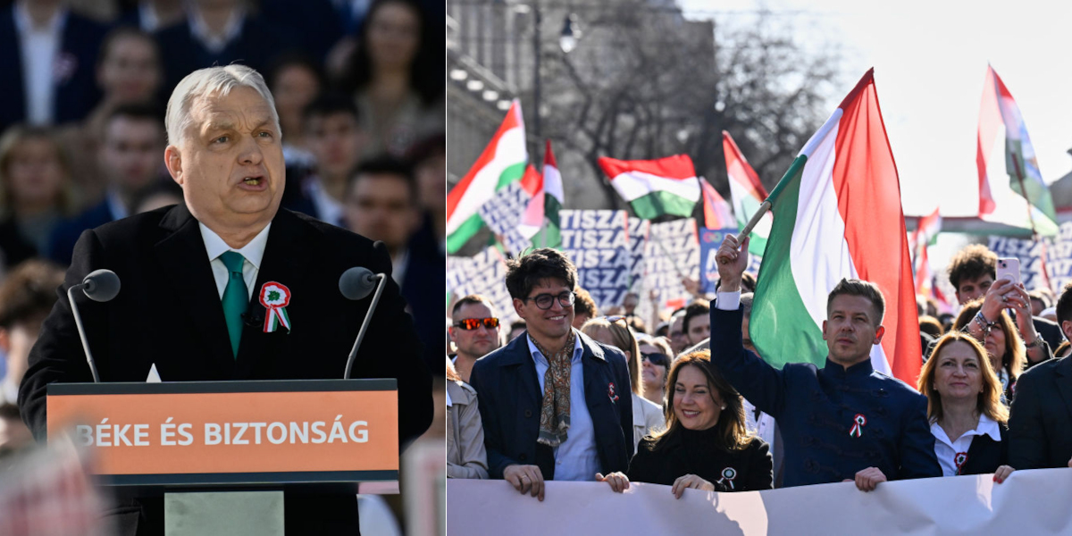 <span class="entry-title-primary">Két(féle) Magyarország március 15-éje</span> <span class="entry-subtitle">Orbán Viktor és Magyar Péter is kampánybeszédet tartott a nemzeti ünnepen</span>