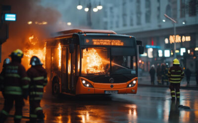 Felgyújthatta magát a férfi a svájci autóbuszon