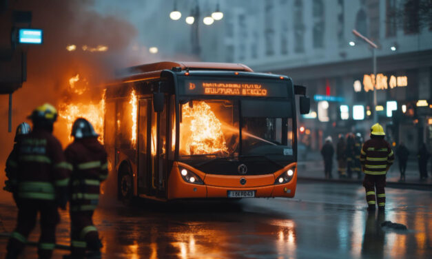 Felgyújthatta magát a férfi a svájci autóbuszon