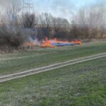 Gyújtogattak a csókai töltés mellett