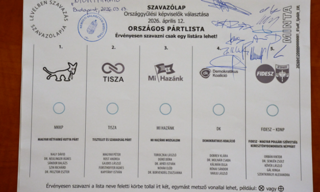 Így fog kinézni a szavazólap