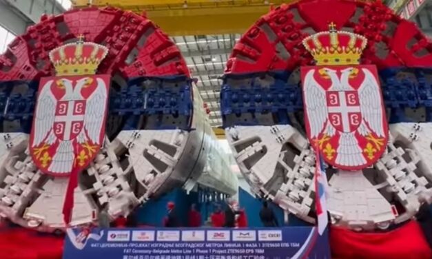 Elkészültek a belgrádi metróalagutat vájó „vakondok”
