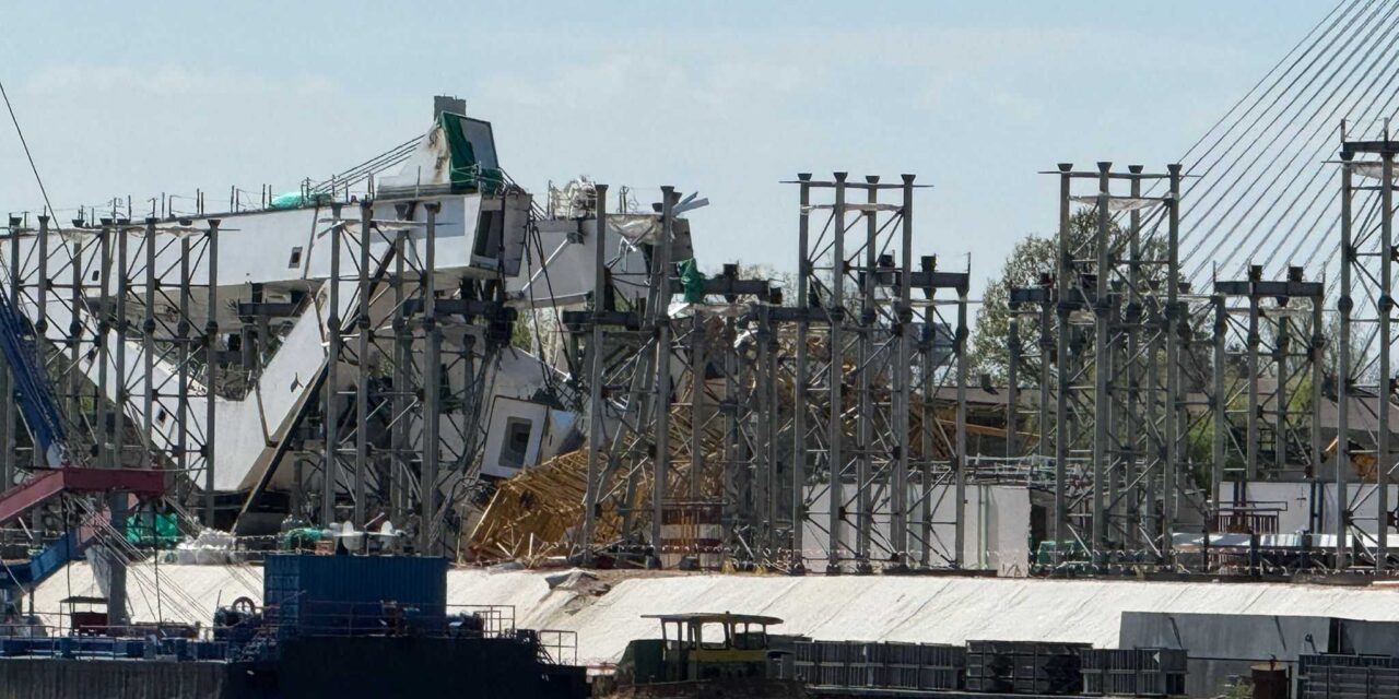 Összeomlott egy daru, egy ember meghalt