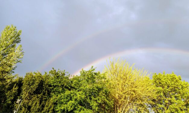 Dupla szivárvány Szabadka felett