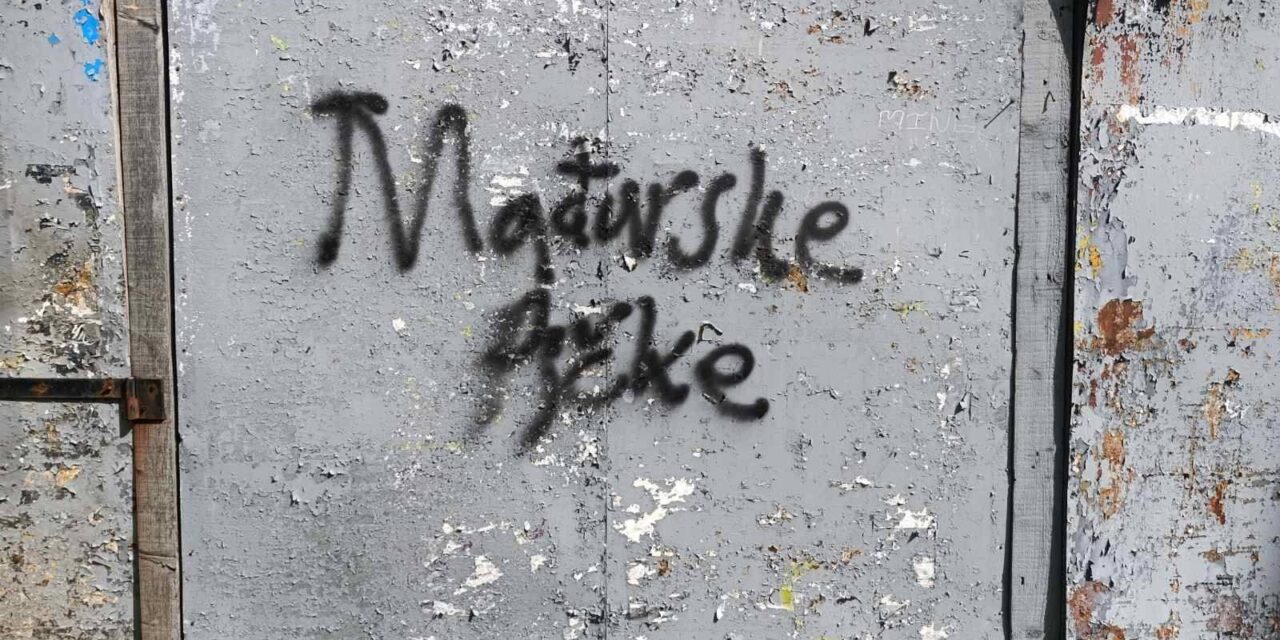 A magyar közösséget sértő falfirka jelent meg a Szent Teréz-székesegyház környékén