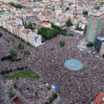 A rendőrség szerint 34 300-an voltak a Slavija téri tüntetésen
