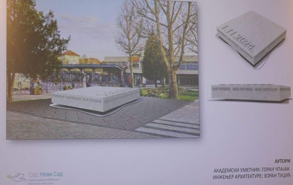Masszív kőtömb állít majd emléket az újvidéki tragédiában elhunytak előtt