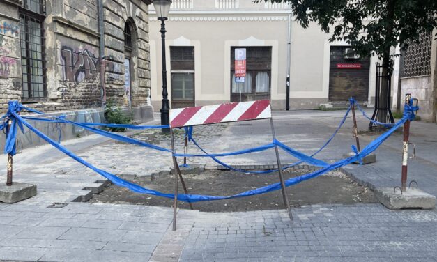 Egy hete nem képesek megjavítani egy úthibát, zsákutca Szabadka központjában