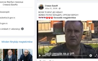 Szabadka polgármestere a háborús bűnös Ratko Mladićot élteti hivatalos közösségi oldalán