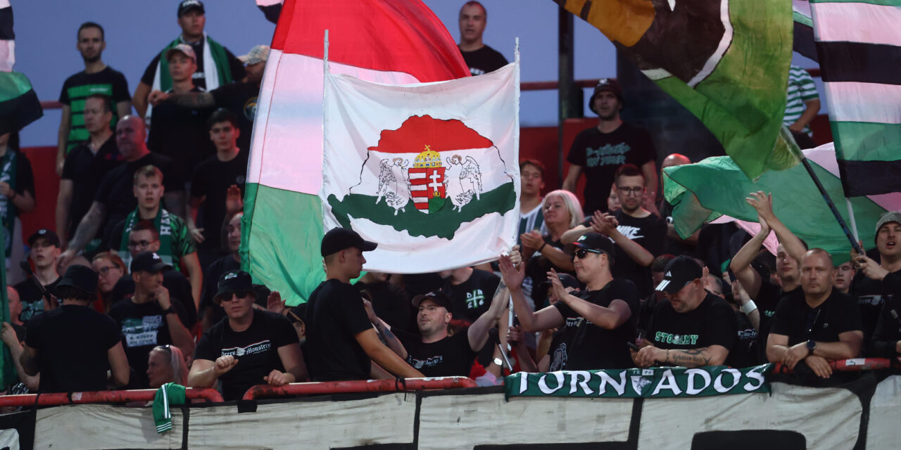Nagy-Magyarország térkép okozott botrányt Újvidéken a Fradi-Vojvodina összecsapáson