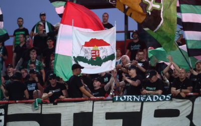 Nagy-Magyarország térkép okozott botrányt Újvidéken a Fradi-Vojvodina összecsapáson