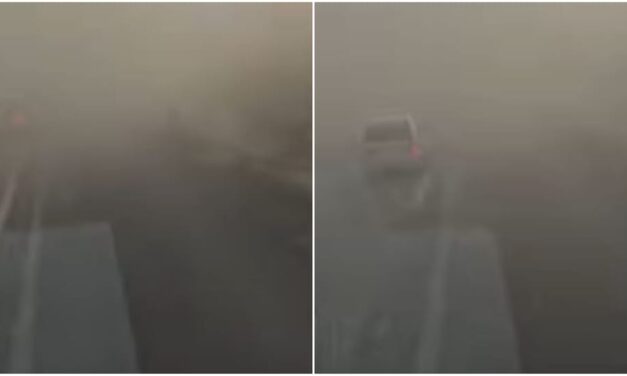 Porvihar tombolt az M1-esen (videóval)