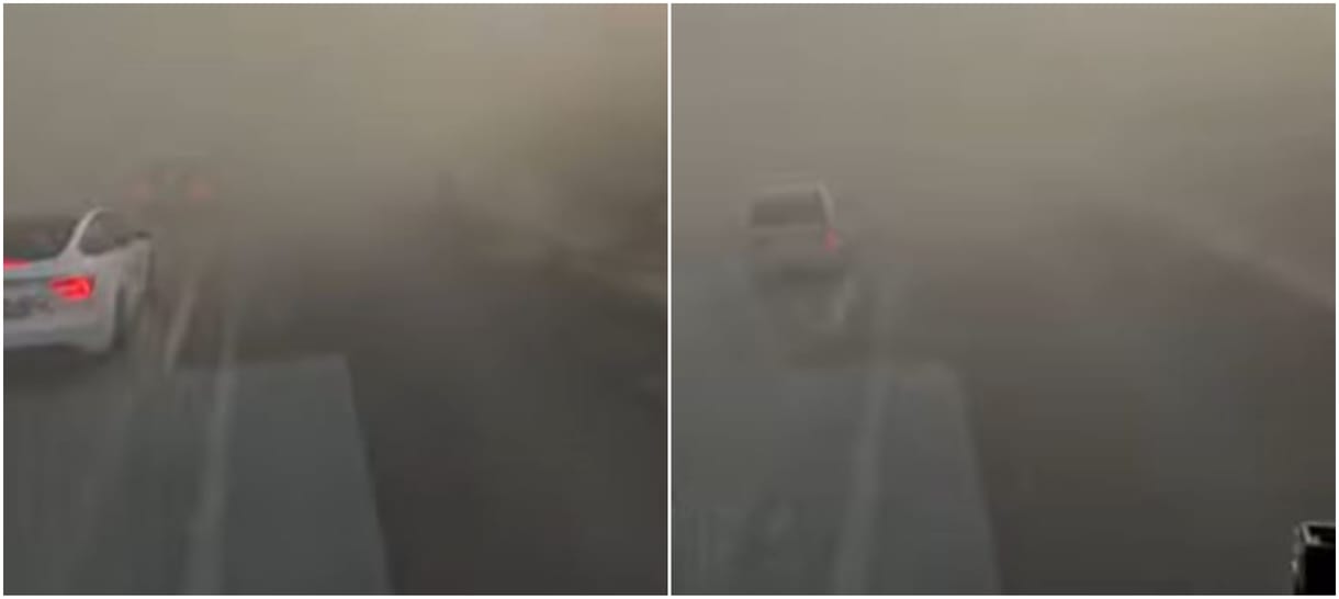 Porvihar tombolt az M1-esen (videóval)