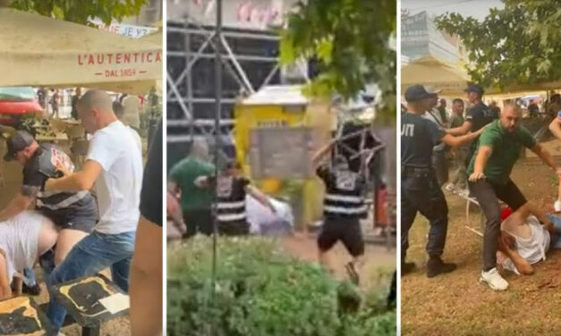 A haladók rendfenntartói verték a polgárokat (videó)
