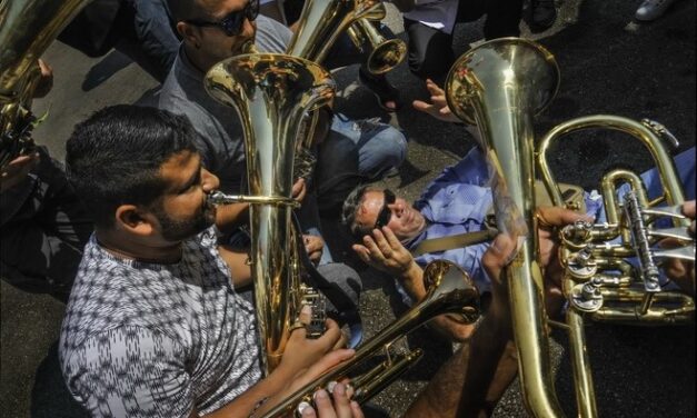 Orbán Viktor Gučában van a trombitafesztiválon