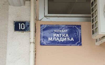 Ratko Mladić sugárút feliratú matricák jelentek meg Limánon