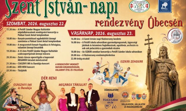 Szombaton Óbecsén ad ingyenes koncertet Dér Heni