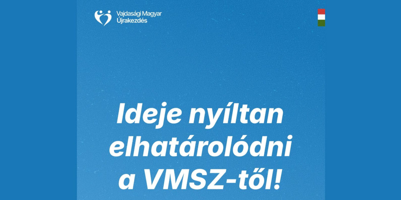 <span class="entry-title-primary">„A vajdasági magyarság nem lehet a VMSZ morális csődjének cinkosa”</span> <span class="entry-subtitle">A Vajdasági Magyar Újrakezdés reakciója Pásztor Bálint kijelentésére</span>