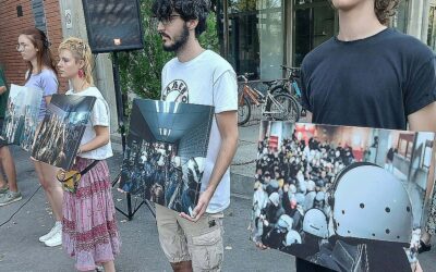 Performansszal és pódiumbeszélgetéssel emlékeztek az újvidéki Bölcsészettudományi Kar előtt a rendőrségi bevonulás évfordulójára