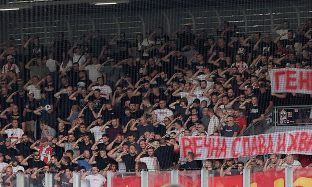 A háborús bűnöst éltető molinók miatt eljárást indít az UEFA a C. zvezda ellen