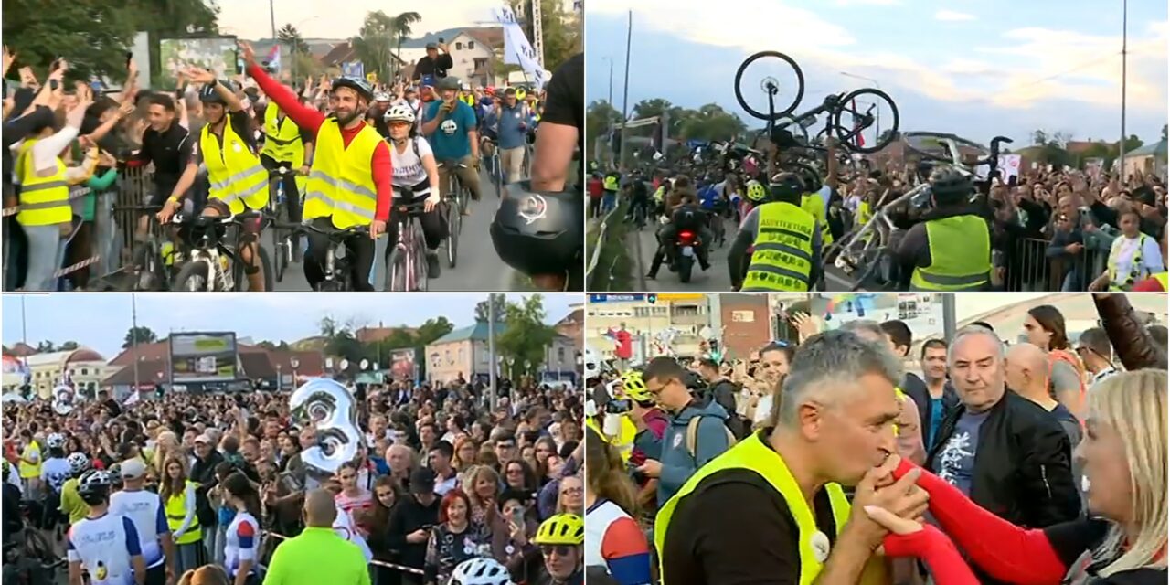 Megérkeztek Kragujevacra a kerékpározó egyetemisták