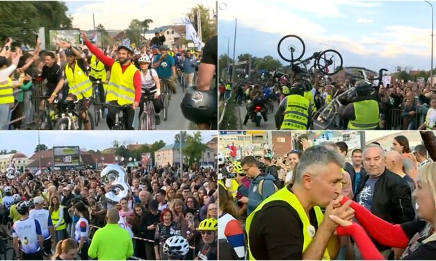 Megérkeztek Kragujevacra a kerékpározó egyetemisták