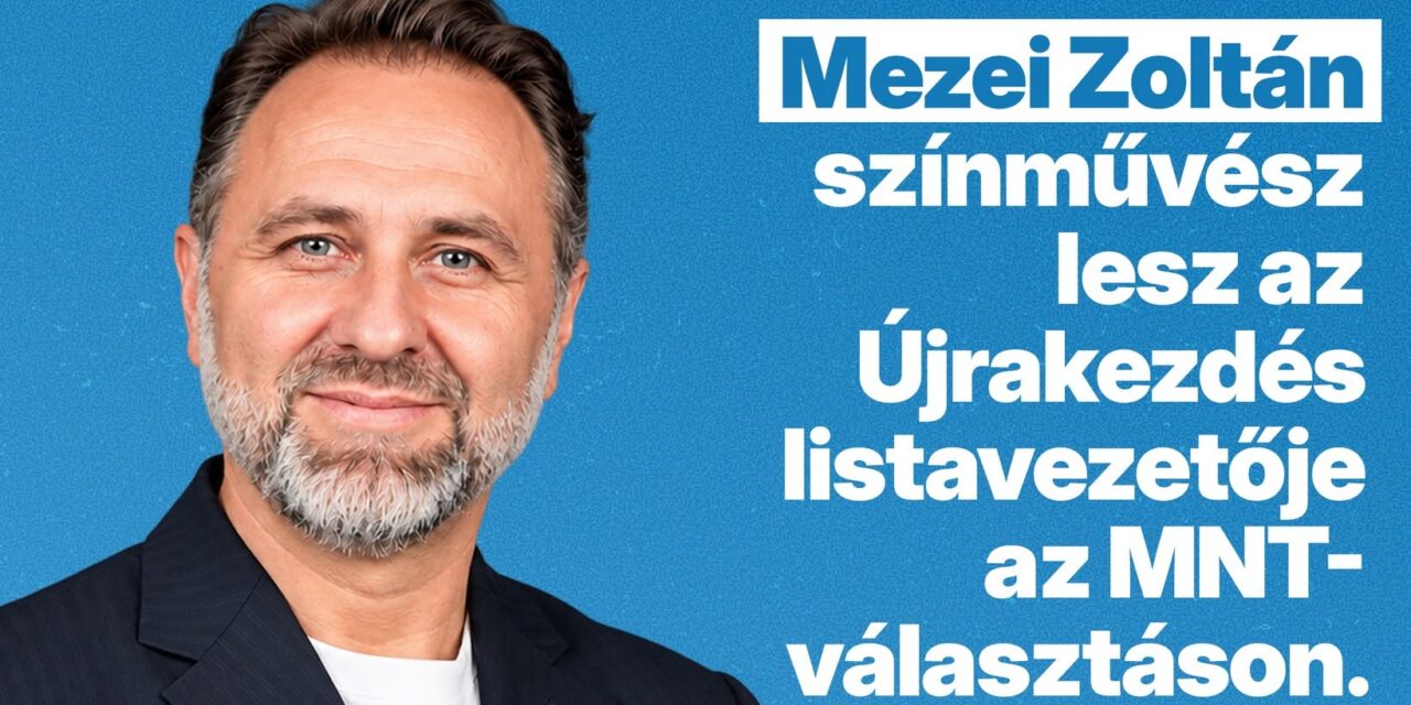 Mezei Zoltán a Vajdasági Magyar Újrakezdés listavezetője