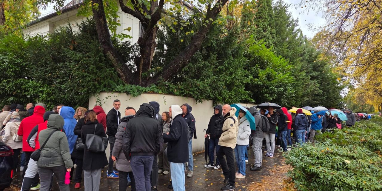 A diaszpórában élő választópolgárok órák óta várakoznak